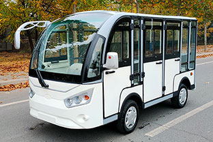 8座封闭电动观光车 型号：HLD-GD8AM(48v5KW)